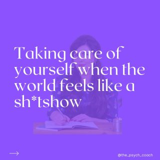 Taking care of yourself when the world is a sh*tshow. 

Yes, I said it, I used the word sh**tshow.  It seemed the most appropriate term.

So why are we collectively feeling this way? 

Many of us are grieving how we thought the world operated. 

We are grieving for people we’ve never met as we watch their lives be taken or destroyed. 

We are in shock, disbelief & fear. 

We are fed up of fake stories & misinformation shaping society. 

We are in fear for our home & worrying about climate disaster. 

We are distraught at the suffering taking place in front of us. 

Many of us are feeling guilty, thinking we’re not doing enough which is coupled with anger at our leaders. 

All of this is valid & I’m feeling all of it too. But it gets overwhelming, doesn’t it? 

Maybe you often find yourself crying or suffering from anxiety. Maybe you feel you’re becoming depressed & that you can’t find joy in things anymore. 

So what can we do? Well, I wish I had a definitive answer that could fix all of it but I don’t. I can, however, offer you some tips to help your wellbeing:

1.Limit media consumption:I know it’s important to stay informed, but constant exposure to news can be overwhelming. Take breaks when needed. 

2.Social media:You really need to limit your consumption. I know it is easy to get sucked into doom scrolling but it will not help the situation & will only make you feel worse.

3.Stay connected:Sharing your feelings with friends or family or indeed engaging with like-minded activists, advocates or community groups can help.

4.Focus on what you can control:I know this one is easier said than done but while you can’t control the world, you can try to control your actions & responses. Focus on what you can do.

5.Engage in self-care:Try to make time for activities that bring you joy & relaxation.

6.Talk to a professional: It doesn’t have to be me but share your feelings with a professional, particularly if they are overwhelming.

Your feelings are valid & life is tough right now. 

Take of yourself because you matter.

#psychotherapist #selfcare